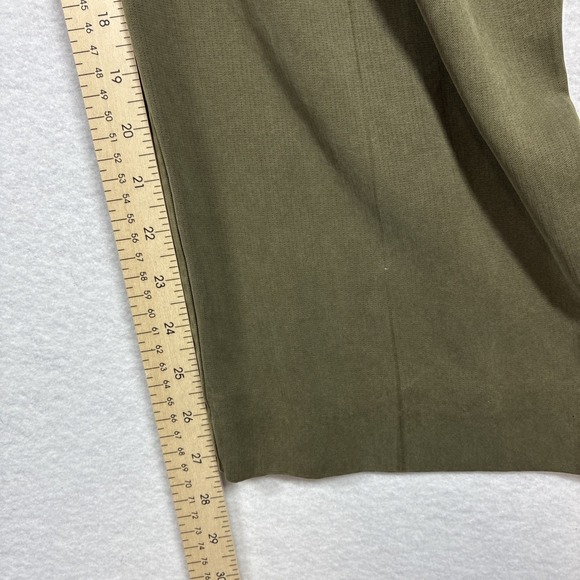 Tommy Bahama Men's Silk Pleated Dress Pants 36x27 Khaki Green Relaxed Fit - Picture 13 of 14